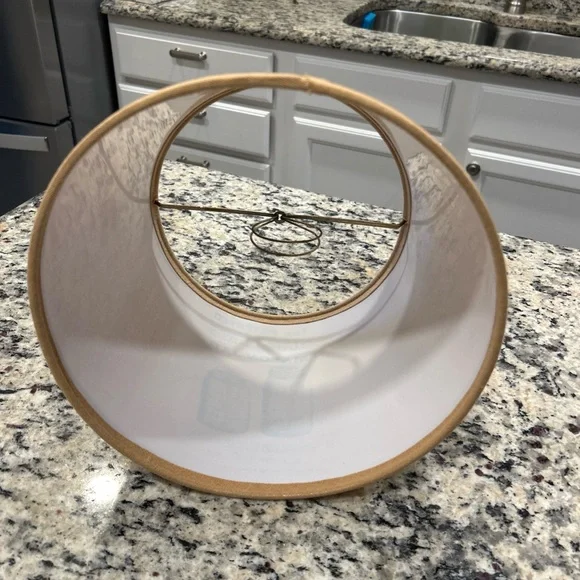 Tan Mason Jar Print burlap Lampshade - Picture 4 of 4